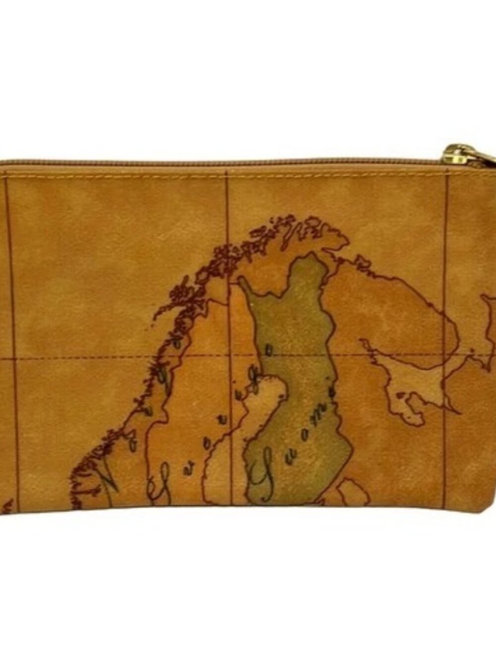 PRIMA CLASSE ALVIERO MARTINI Brown Dark Brown Multi PVC Leather Pouch - Picture 2 of 8